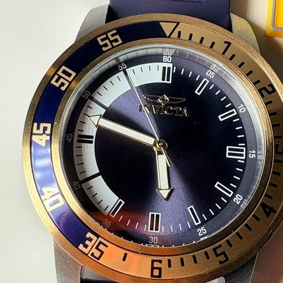 Invicta Navy and Gold Timepiece